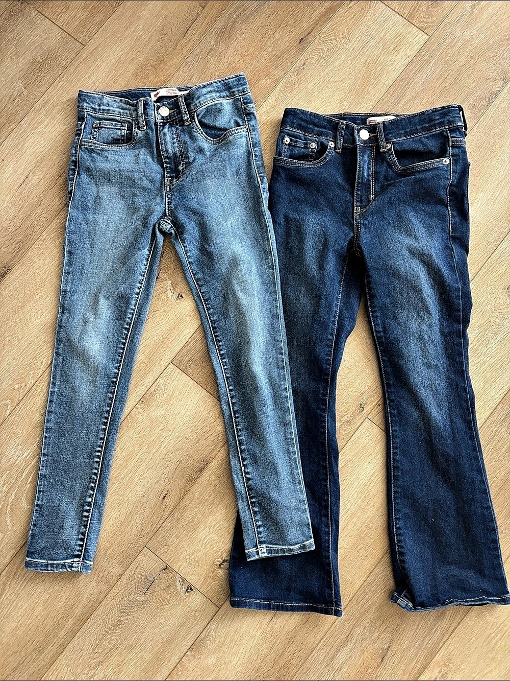 Levi's 726 High Rise Super Skinny Girls Size 7 Blue Jeans